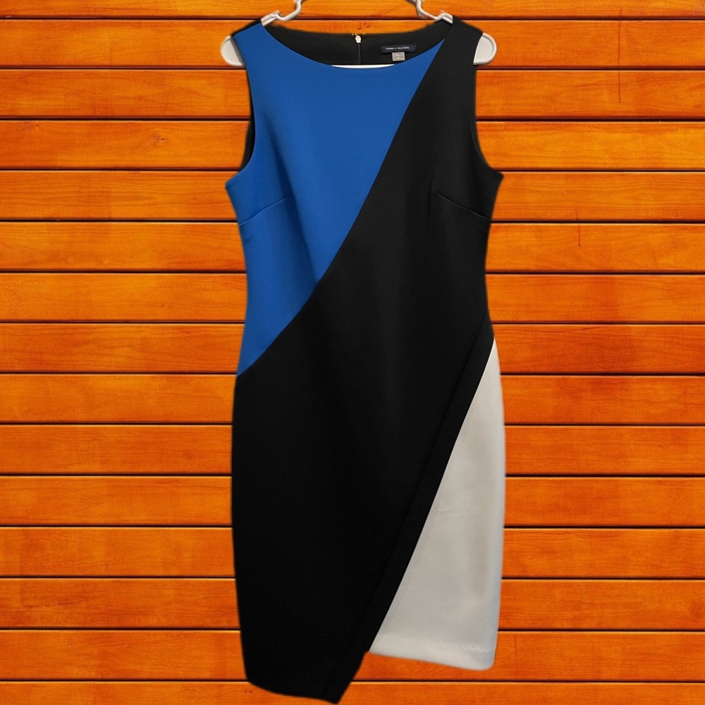 Tommy Hilfiger Blue, White, & Black Dress